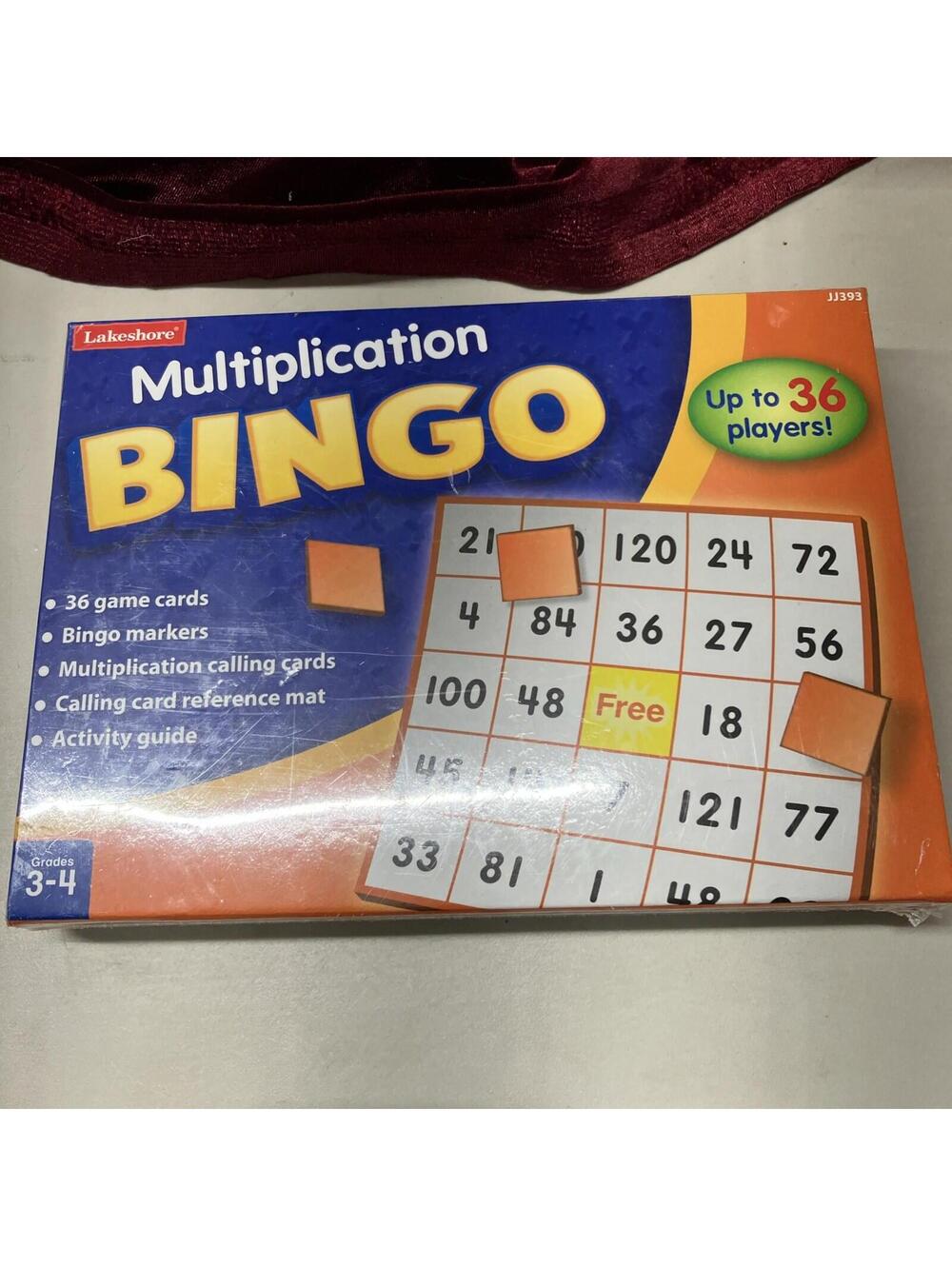 Multiplication BINGO by Lakeshore Game New Sealed